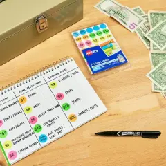 Avery Preprinted Removable Pricing Labels, 3/4 Inch Round Labels, Assorted Neon Colors, Non-Printable, 6 Packs, 2,100 Pricing Stickers Total (21918)