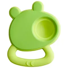 HABA Popping Frog Silicone Teethers for Babies 6-18 Months, Fidget Toy & Grasping Toy for Safe Sensory Development - Dishwasher Safe Baby Essentials