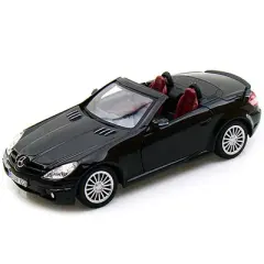 Mercedes Benz SLK55 AMG Convertible Black 1/24 Diecast Model Car by Motormax
