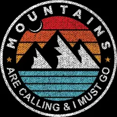 Women's Design By Humans Mountains Are Calling, I Must Go By DragonTee Racerback Tank Top