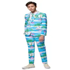 OppoSuits Teen Boys Suit - Flaminguy - Multicolor