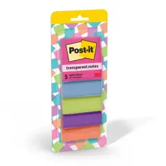 Post-it 5pk Transparent Sticky Notes