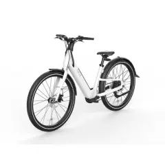 OKAI Stride 27.5" Step Through Electric Cruiser Bike - White