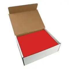 UBMOVE Bulk Pack of 50 White Corrugated Mailer and Literature Boxes (12-1/9" x 9-3/4" x 4")