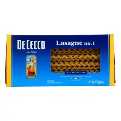 De Cecco Lasagne Pasta - Case of 12/16 oz