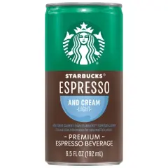 Starbucks Doubleshot Espresso Light Premium Coffee Drink - 4pk/6.5 fl oz Cans