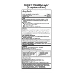 Mucinex Children's Cough & Chest Congestion Medicine - Orange Creme Mini Melts - 12 ct
