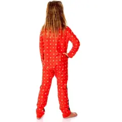 Miraculous: Tales of Ladybug & Cat Noir Girls' Character Footless Pajama Multicolored