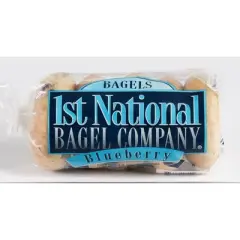 1st National Blueberry Bagels - 14.25oz/5ct