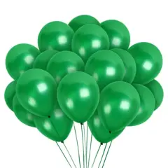 Treasures Gifted Pearlescent Emerald Green Balloons - 12 Inch Latex Balloons - 72 Pack