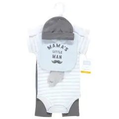 Hudson Baby Infant Boy Cotton Layette Set, Mamas Little Man