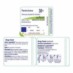 Pareira Brava 30C by Boiron Homeopathic Single Medicine For Pain  -  80 Pellet