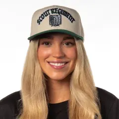 Attack on Titan Adult Scout Regiment Embroidered Snapback Hat for Men and Women
