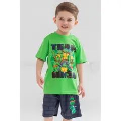 Teenage Mutant Ninja Turtles 3 Piece Outfit Set: T-Shirt Tank Top Shorts