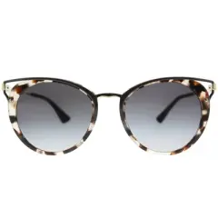 Prada PR66TS UAO5D1 Womens Round Sunglasses Spotted Opal Brown 54mm