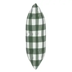 Classic Gingham Outdoor Throw Pillow Evergreen - Skyline Furniture