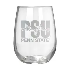 NCAA Penn State Nittany Lions The Vino Stemless 17oz Wine Glass - Clear
