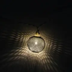 Northlight 10 Battery Operated Silver Mini Patio Lights - 7.5 ft White Wire