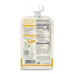 Serenity Kids Free Range Chicken with Organic Peas & Carrots Baby Food Pouch - 3.5oz