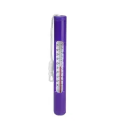 Northlight Round Swimming Pool Thermometer with White Cord 6.75" - Purple