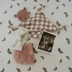Parker Baby Co. Muslin Lovey - Rosewood Checker