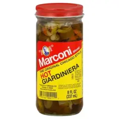 Marconi Hot Giardiniera - Case of 12 - 8 fl oz