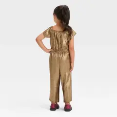 Toddler Girls' Jumpsuit - Cat & Jack&trade; Gold