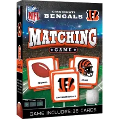 MasterPieces Officially Licensed NFL Cincinnati Bengals Matching Game for Kids and Families