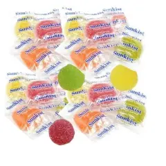 Sunkist Individually-Wrapped Fruit Gems (2 LB) Pouch - Great for Offices, Snacks, Parties & More