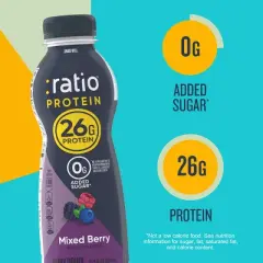 :ratio Protein Yogurt Beverage Mixed Berry - 26g Protein 10.8oz