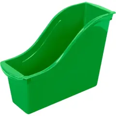 Storex Small Book Bin, Green, Pack of 6