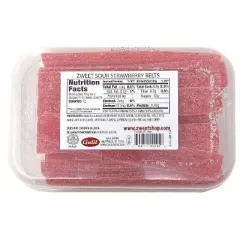 Zweet Sour Belts Strawberry Candy - 10oz
