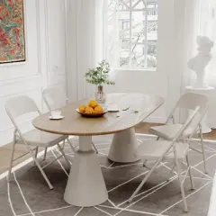 Folding Chairs Set of 4 - Metal Chairs, Hold Up to 350 Pounds, Foldable for Outside & Indoor Use