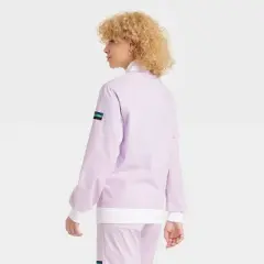 Houston White Adult Lightweight Ribstop Windowpane Bomber Jacket - Light Purple