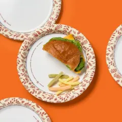 Fall Disposable Plates - 24ct - 10" - up & up&trade;