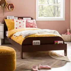 Twin Modern Solid Wood Bookcase Bed - Saracina Home