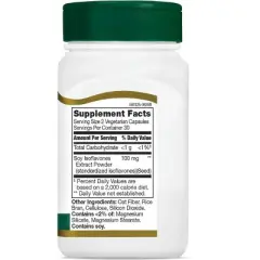 21st Century Standardized Soy Isoflavones Extract 100 mg 60 Vegetable Capsules