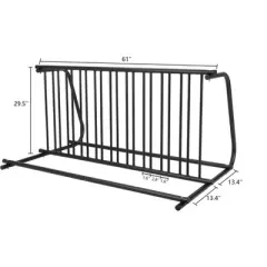 Commercial Bike Rack Garage, Grid Bike Rack in Ground, 10-Bike Capacity Dual Sided Bicycle Storage Stand Parking Stand for Garages, Stores