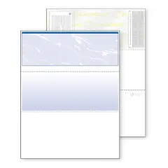 500 Sheets 24lb Standard Blue Marble Top Security Business Checks 8.5"x11" - DocuGard: Printable Check Papers