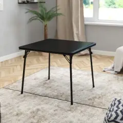 Flash Furniture Folding Card Table - Lightweight Portable Folding Table with Collapsible Legs