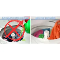 5 Star Super Deals 2 Eco Friendly Washing Cermaic Balls - All Natural, Checmical Free, Fragrance Free Laundry Detergent Alternative - Reusable - GREEN