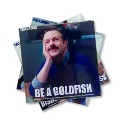 Silver Buffalo Ted Lasso Quotes Glass Coasters | Set of 4