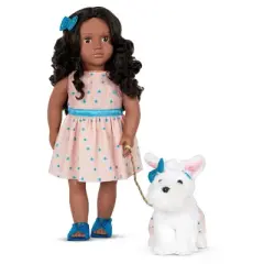Our Generation Celeah & Confetti 18" Matching Doll & Pet Set