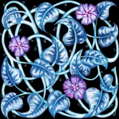 Women's Design By Humans Ipomea Flower - Morning Glory By Timone Racerback Tank Top