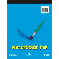 Roaring Spring Paper Products Kid's Watercolor Pad, 9" x 12", 25 Sheets, Pack of 6
