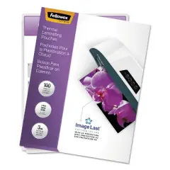 Fellowes ImageLast Laminating Pouches with UV Protection 3mil 11 1/2 x 9 100/Pack 52454
