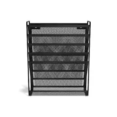 TRU RED 5-Pocket Mesh Letter Wall File Black (TR57582-CC)