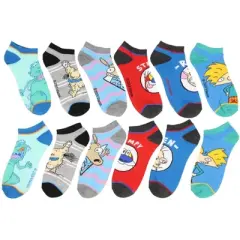 Nickelodeon 90s Rugrats socks  Rockos Modern Life Ren And Stimpy Real Monsters Hey Arnold Reptar 6 pack Ankle Socks Multicoloured
