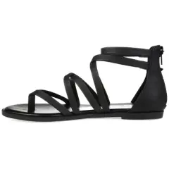 Journee Collection Womens Zailie Tru Comfort Foam Gladiator Flat Sandals