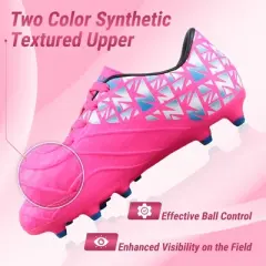 Vizari Pismo Junior Firm Ground Soccer Shoes for Kids | Synthetic Football Shoes with TPU Outsole | Perfect for Boys and Girls